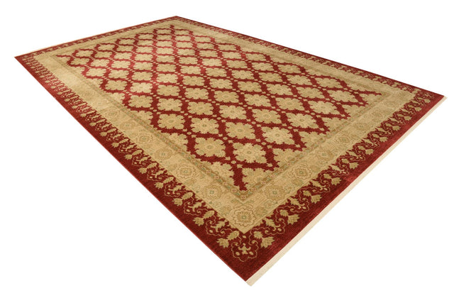 Red 10' 6 x 16' 5 Edinburgh Rectangle Area Rug 100% Polypropylene Easy Clean With Cotton Backing Traditional Classic Design Carpet for Living, Dining Room, Office for Sale at Rug Engine