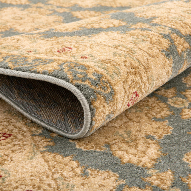 Blue 8' x 11' Edinburgh Rectangle Area Rug 100% Polypropylene Easy Clean With Cotton Backing Traditional Classic Design Carpet for Living, Dining Room, Office for Sale at Rug Engine