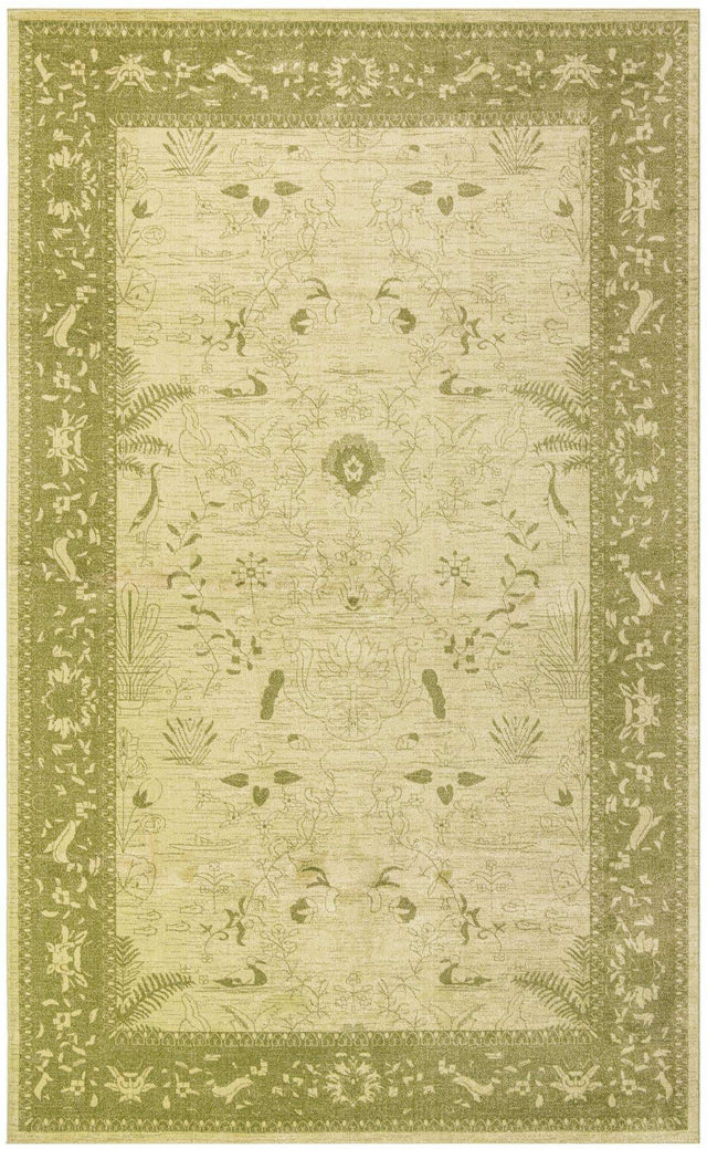 Light Green 10' 6 x 16' 5 La Jolla Rectangle Area Rug 100% Polypropylene Traditional Pattern Easy Clean Carpet for Living, Dining, Bedroom, Office for Sale at Rug Engine