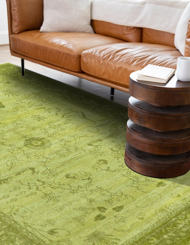 Light Green 5' 3 x 8' La Jolla Rectangle Area Rug 100% Polypropylene Traditional Pattern Easy Clean Carpet for Living, Dining, Bedroom, Office for Sale at Rug Engine