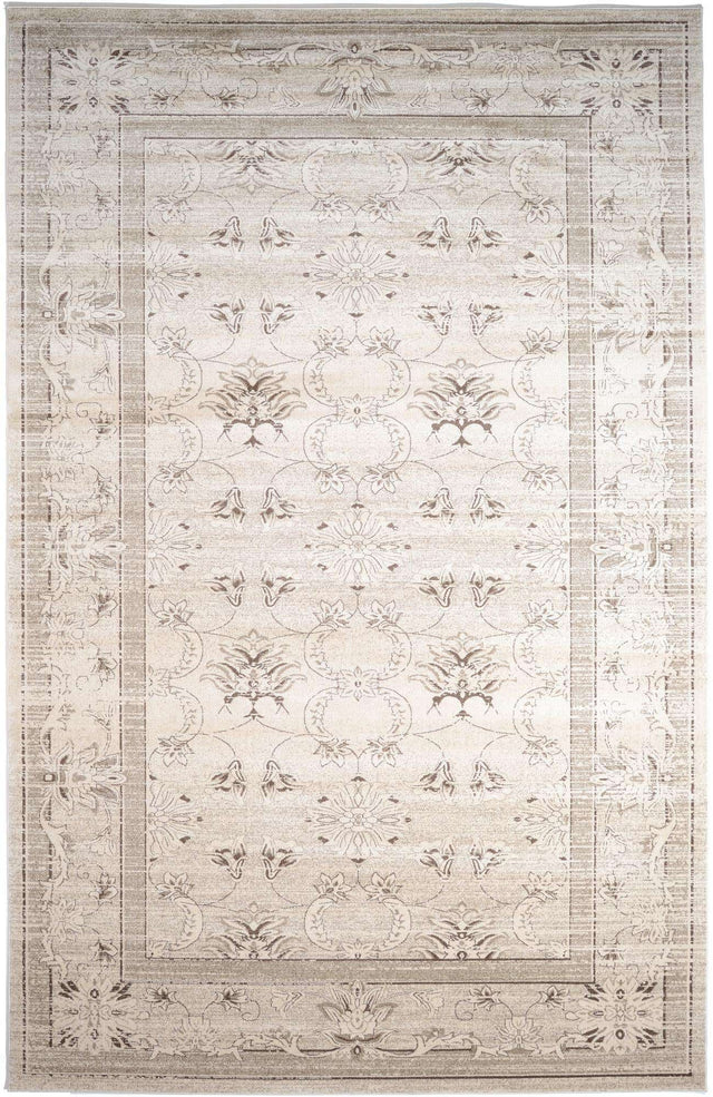 Ivory 10' 6 x 16' 5 La Jolla Rectangle Area Rug 100% Polypropylene Traditional Pattern Easy Clean Carpet for Living, Dining, Bedroom, Office for Sale at Rug Engine