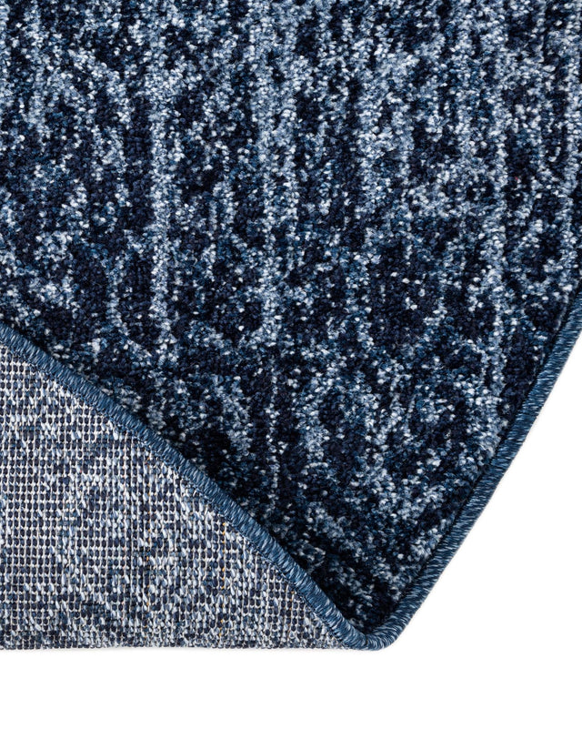 Blue 3' 1 x 3' 1 Del Mar Round Area Rug 100% Polypropylene Easy Clean Stain Resistant Vivid Modern Carpet Mat for Home Decor Interior Designing for Sale at Rug Engine