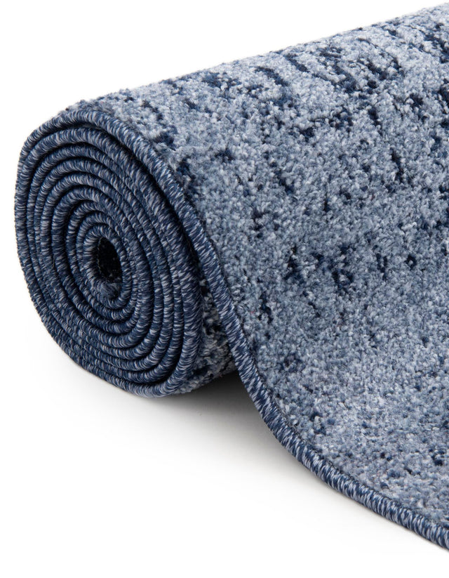 Blue 6' 1 x 6' 1 Del Mar Round Area Rug 100% Polypropylene Easy Clean Stain Resistant Vivid Modern Carpet Mat for Home Decor Interior Designing for Sale at Rug Engine
