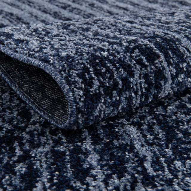 Blue 6' 1 x 9' Del Mar Rectangle Area Rug 100% Polypropylene Easy Clean Stain Resistant Vivid Modern Carpet Mat for Home Decor Interior Designing for Sale at Rug Engine