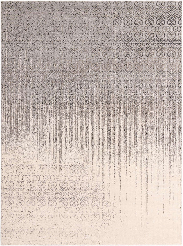 Gray 9' x 12' Del Mar Rectangle Area Rug 100% Polypropylene Easy Clean Stain Resistant Vivid Modern Carpet Mat for Home Decor Interior Designing for Sale at Rug Engine