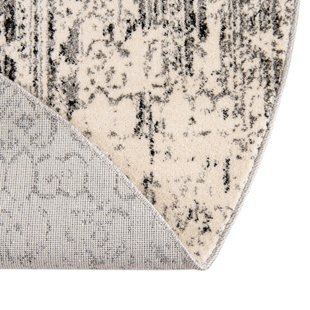 Gray 3' 1 x 3' 1 Del Mar Round Area Rug 100% Polypropylene Easy Clean Stain Resistant Vivid Modern Carpet Mat for Home Decor Interior Designing for Sale at Rug Engine