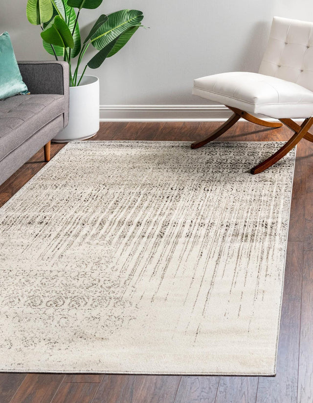 Gray 4' 1 x 6' 1 Del Mar Rectangle Area Rug 100% Polypropylene Easy Clean Stain Resistant Vivid Modern Carpet Mat for Home Decor Interior Designing for Sale at Rug Engine
