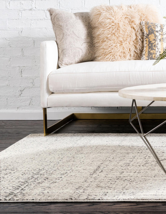 Gray 7' 1 x 10' Del Mar Rectangle Area Rug 100% Polypropylene Easy Clean Stain Resistant Vivid Modern Carpet Mat for Home Decor Interior Designing for Sale at Rug Engine