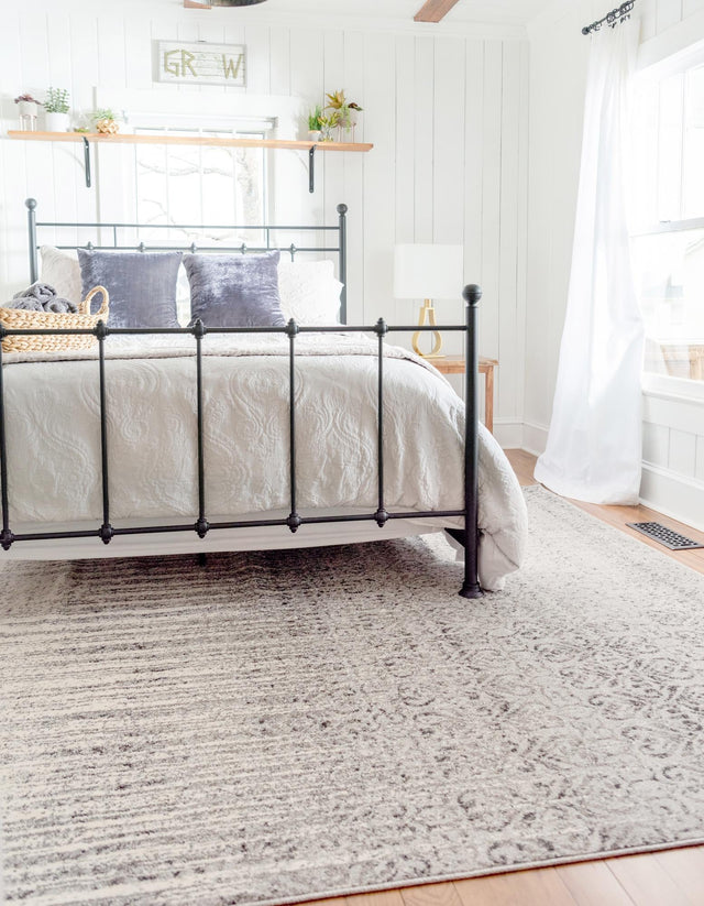 Gray 7' 1 x 10' Del Mar Rectangle Area Rug 100% Polypropylene Easy Clean Stain Resistant Vivid Modern Carpet Mat for Home Decor Interior Designing for Sale at Rug Engine