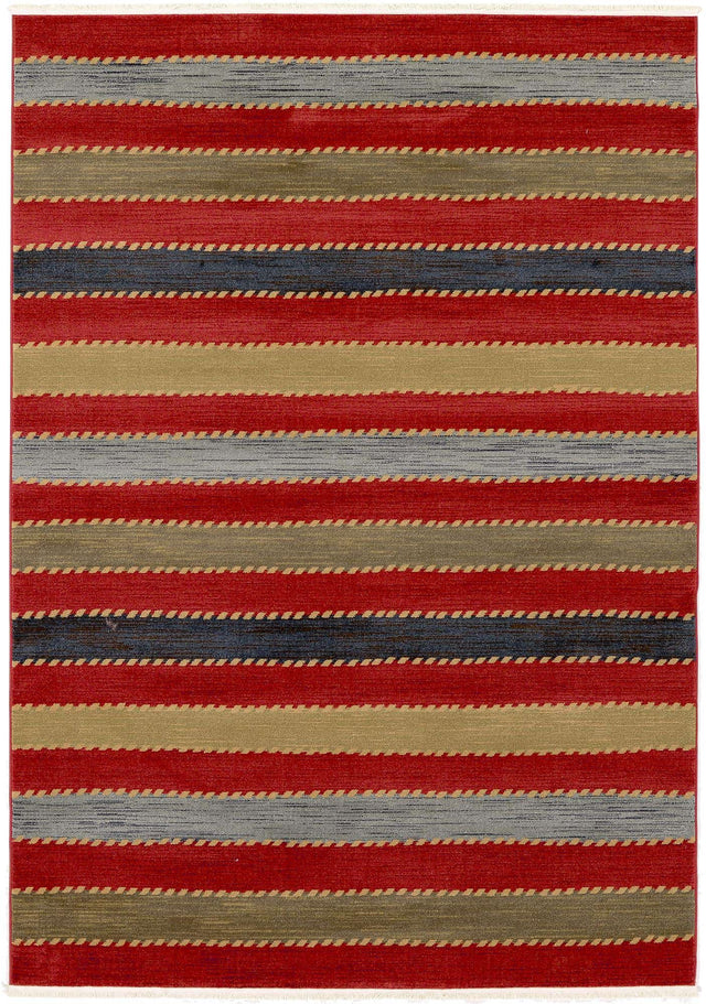 Multicolor 7' 1 x 10' Fars Rectangle Area Rug 100% Polypropylene Unique Traditional Carpet for Classical Living, Dining Room & Office Spaces for Sale at Rug Engine