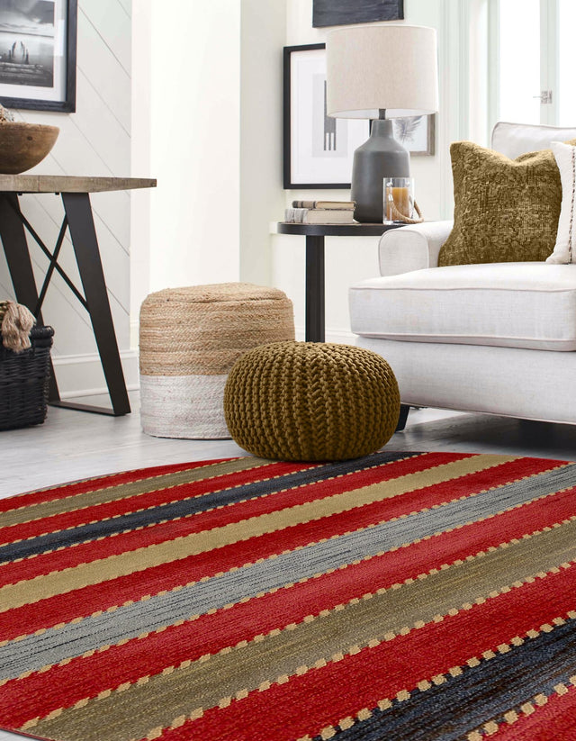 Multicolor 12' 2 x 12' 2 Fars Round Area Rug 100% Polypropylene Unique Traditional Carpet for Classical Living, Dining Room & Office Spaces for Sale at Rug Engine