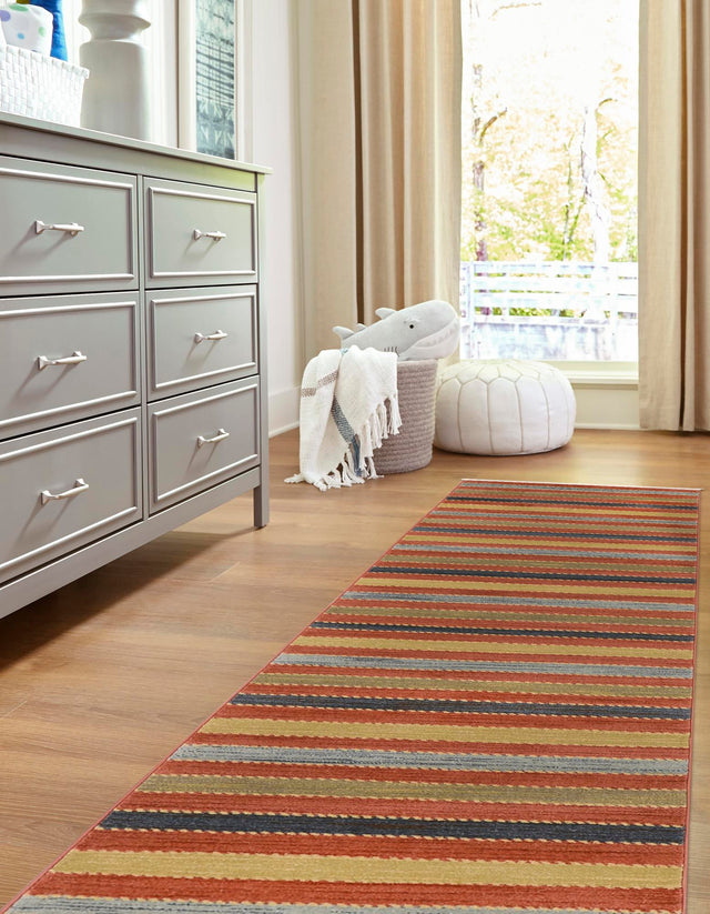 Multicolor 3' x 10' Fars Runner Area Rug 100% Polypropylene Unique Traditional Carpet for Classical Living, Dining Room & Office Spaces for Sale at Rug Engine