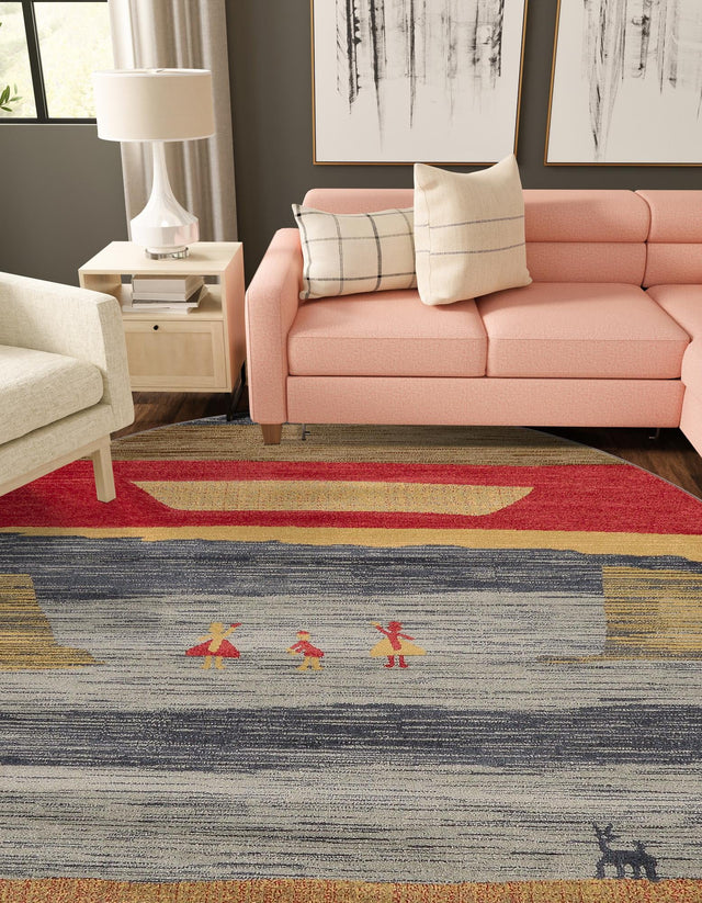 Blue 12' 2 x 12' 2 Fars Round Area Rug 100% Polypropylene Unique Traditional Carpet for Classical Living, Dining Room & Office Spaces for Sale at Rug Engine