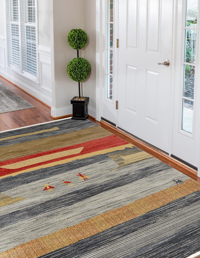 Blue 8' x 11' Fars Rectangle Area Rug 100% Polypropylene Unique Traditional Carpet for Classical Living, Dining Room & Office Spaces for Sale at Rug Engine