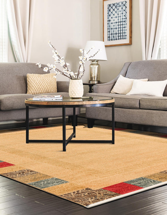 Beige 3' 1 x 5' 3 Fars Rectangle Area Rug 100% Polypropylene Unique Traditional Carpet for Classical Living, Dining Room & Office Spaces for Sale at Rug Engine