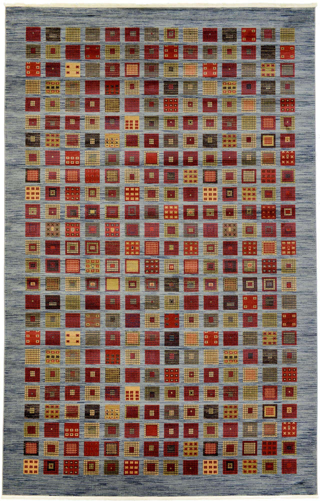 Blue 10' 6 x 16' 5 Fars Rectangle Area Rug 100% Polypropylene Unique Traditional Carpet for Classical Living, Dining Room & Office Spaces for Sale at Rug Engine