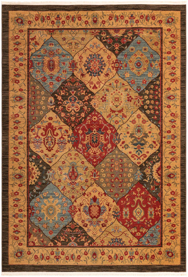 Multicolor 7' 1 x 10' Edinburgh Rectangle Area Rug 100% Polypropylene Easy Clean With Cotton Backing Traditional Classic Design Carpet for Living, Dining Room, Office for Sale at Rug Engine