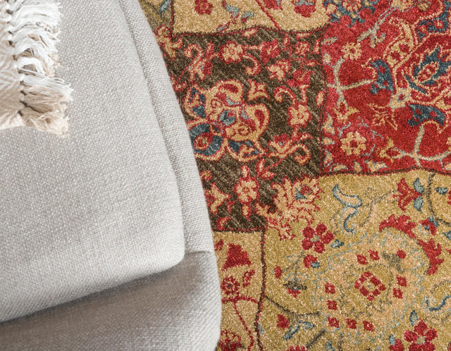 Multicolor 10' x 13' 1 Edinburgh Rectangle Area Rug 100% Polypropylene Easy Clean With Cotton Backing Traditional Classic Design Carpet for Living, Dining Room, Office for Sale at Rug Engine