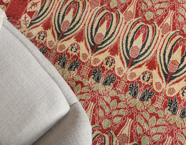 Rust Red 5' 1 x 8' Edinburgh Rectangle Area Rug 100% Polypropylene Easy Clean With Cotton Backing Traditional Classic Design Carpet for Living, Dining Room, Office for Sale at Rug Engine