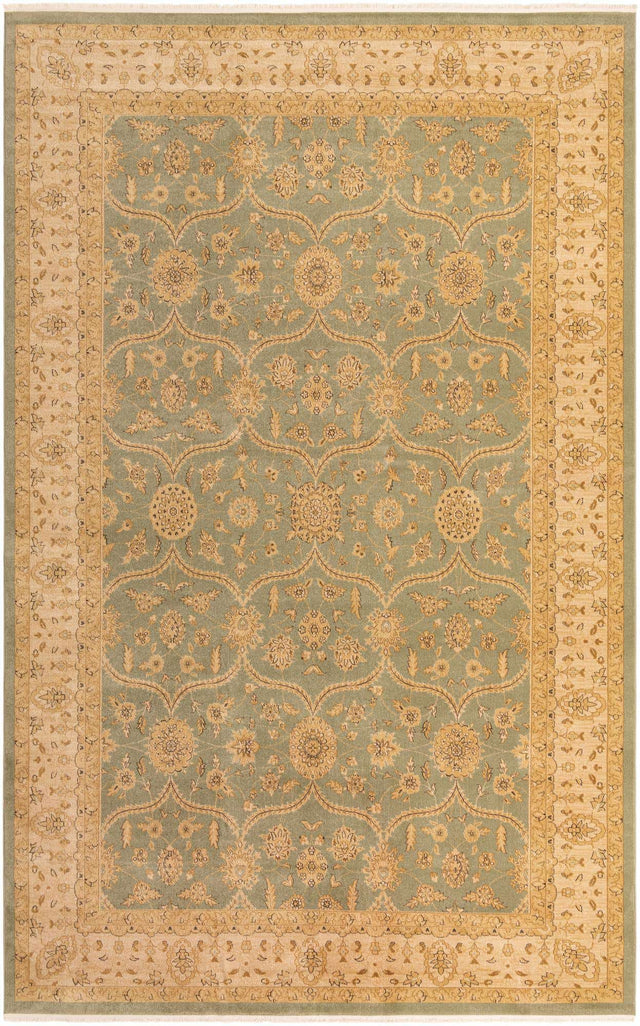Light Green 10' 6 x 16' 5 Edinburgh Rectangle Area Rug 100% Polypropylene Easy Clean With Cotton Backing Traditional Classic Design Carpet for Living, Dining Room, Office for Sale at Rug Engine