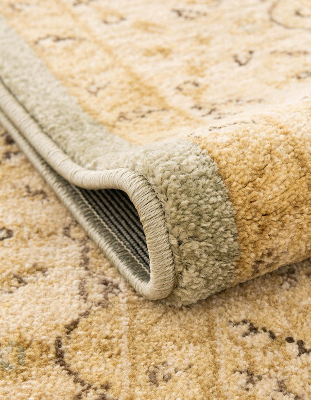 Light Green 5' 1 x 8' Edinburgh Rectangle Area Rug 100% Polypropylene Easy Clean With Cotton Backing Traditional Classic Design Carpet for Living, Dining Room, Office for Sale at Rug Engine