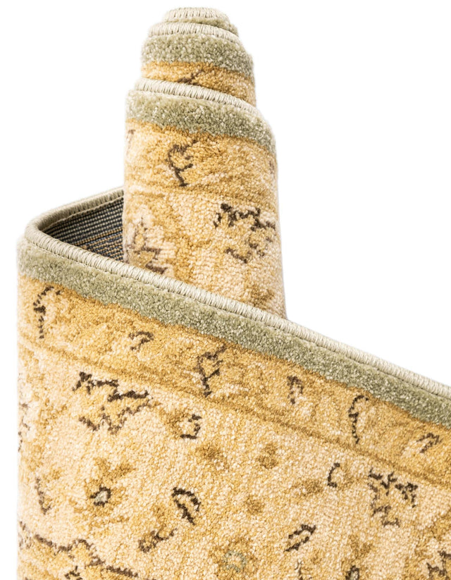 Light Green 5' 1 x 8' Edinburgh Rectangle Area Rug 100% Polypropylene Easy Clean With Cotton Backing Traditional Classic Design Carpet for Living, Dining Room, Office for Sale at Rug Engine