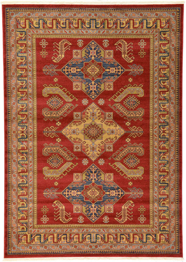 Red 7' 1 x 10' Sahand Rectangle Area Rug