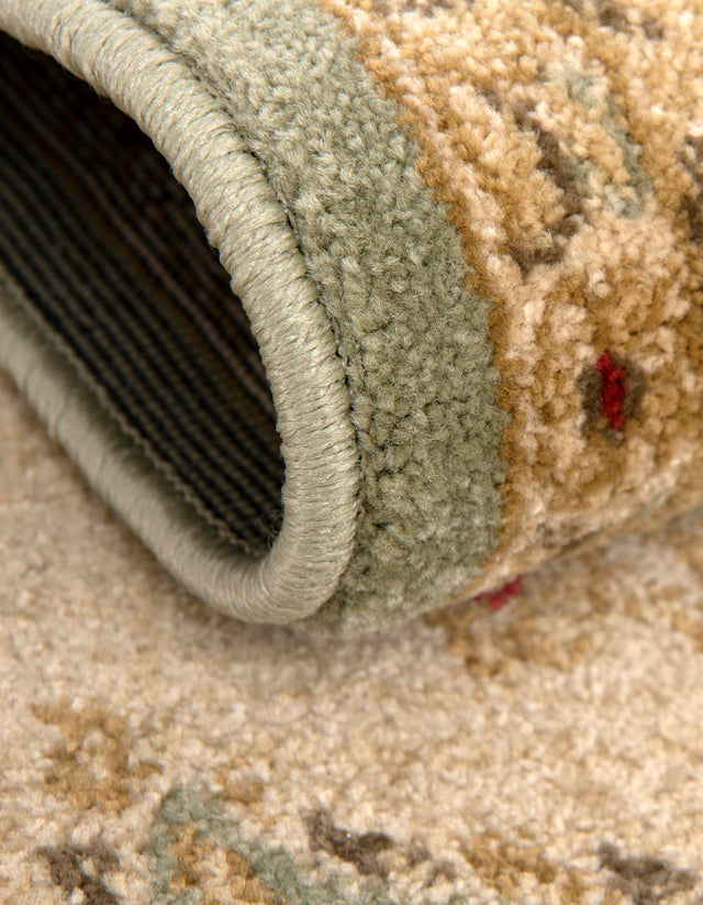 Light Green 7' 1 x 10' Edinburgh Rectangle Area Rug 100% Polypropylene Easy Clean With Cotton Backing Traditional Classic Design Carpet for Living, Dining Room, Office for Sale at Rug Engine