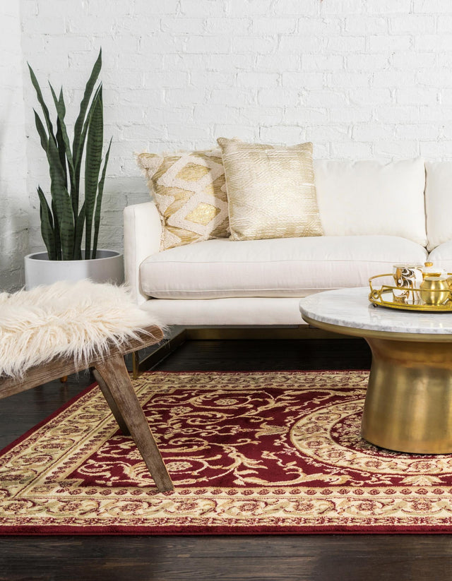 Red 5' 3 x 8' Versailles Rectangle Area Rug
