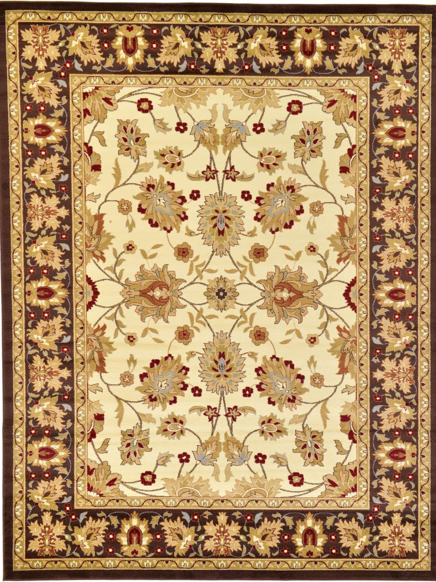 Cream 9' x 12' Voyage Rectangle Area Rug