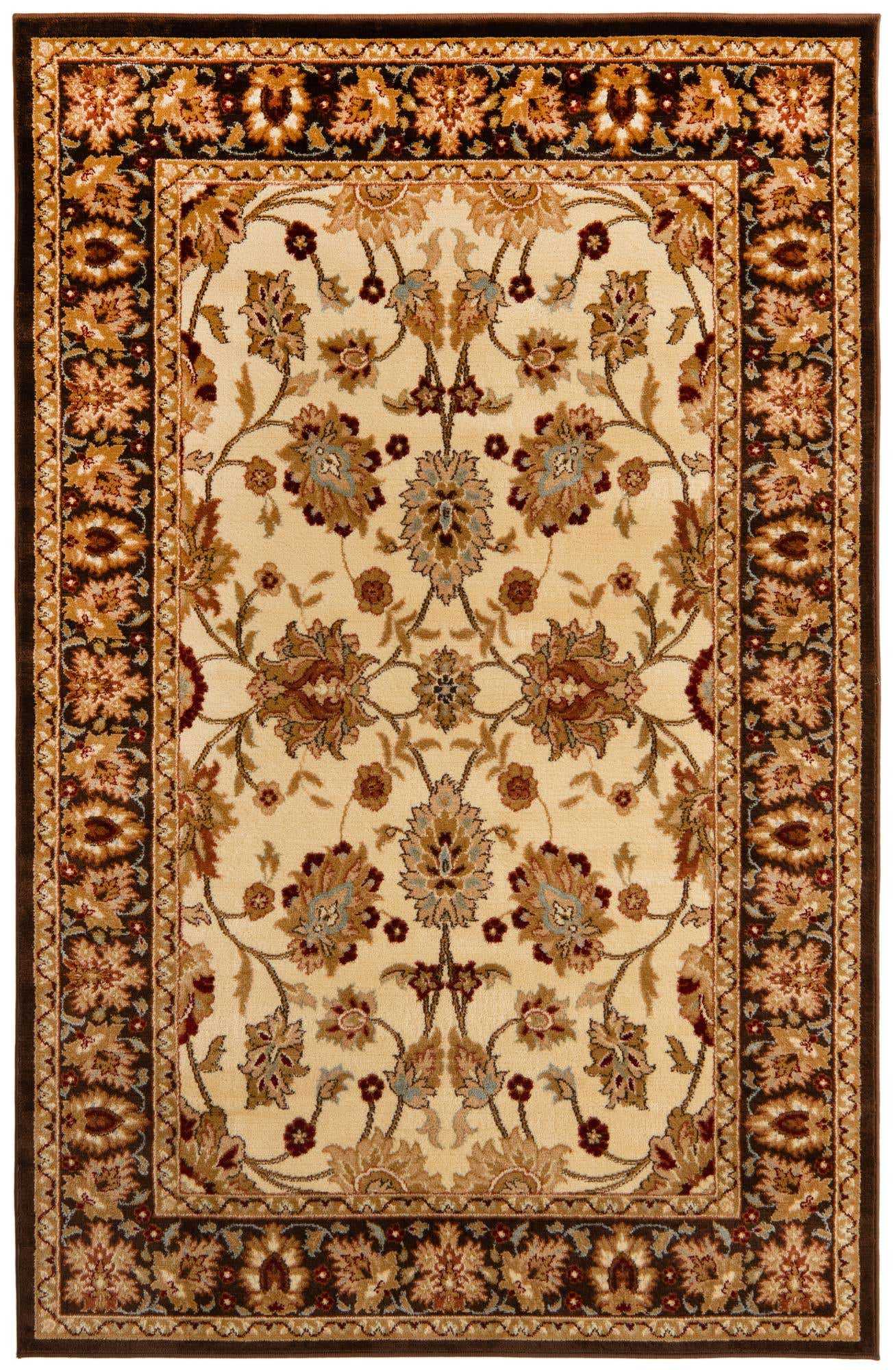 Cream 5' 3 x 8' Voyage Rectangle Area Rug