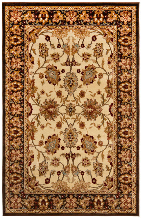 Cream 5' 3 x 8' Voyage Rectangle Area Rug