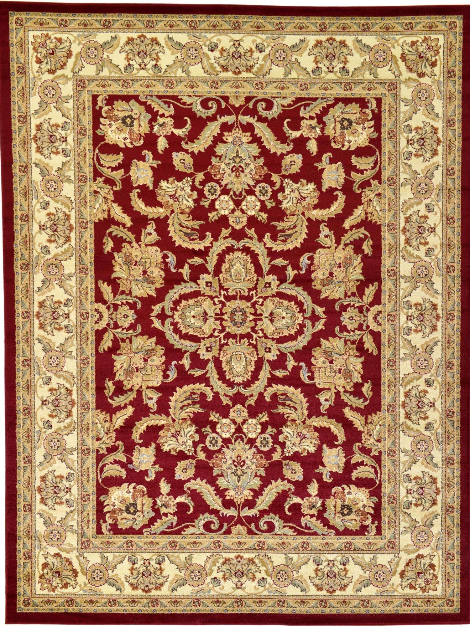 Red 9' x 12' Voyage Rectangle Area Rug