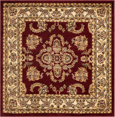 Red 4' 1 x 4' 1 Voyage Square Area Rug