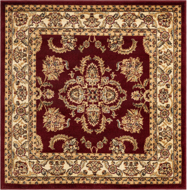 Red 4' 1 x 4' 1 Voyage Square Area Rug