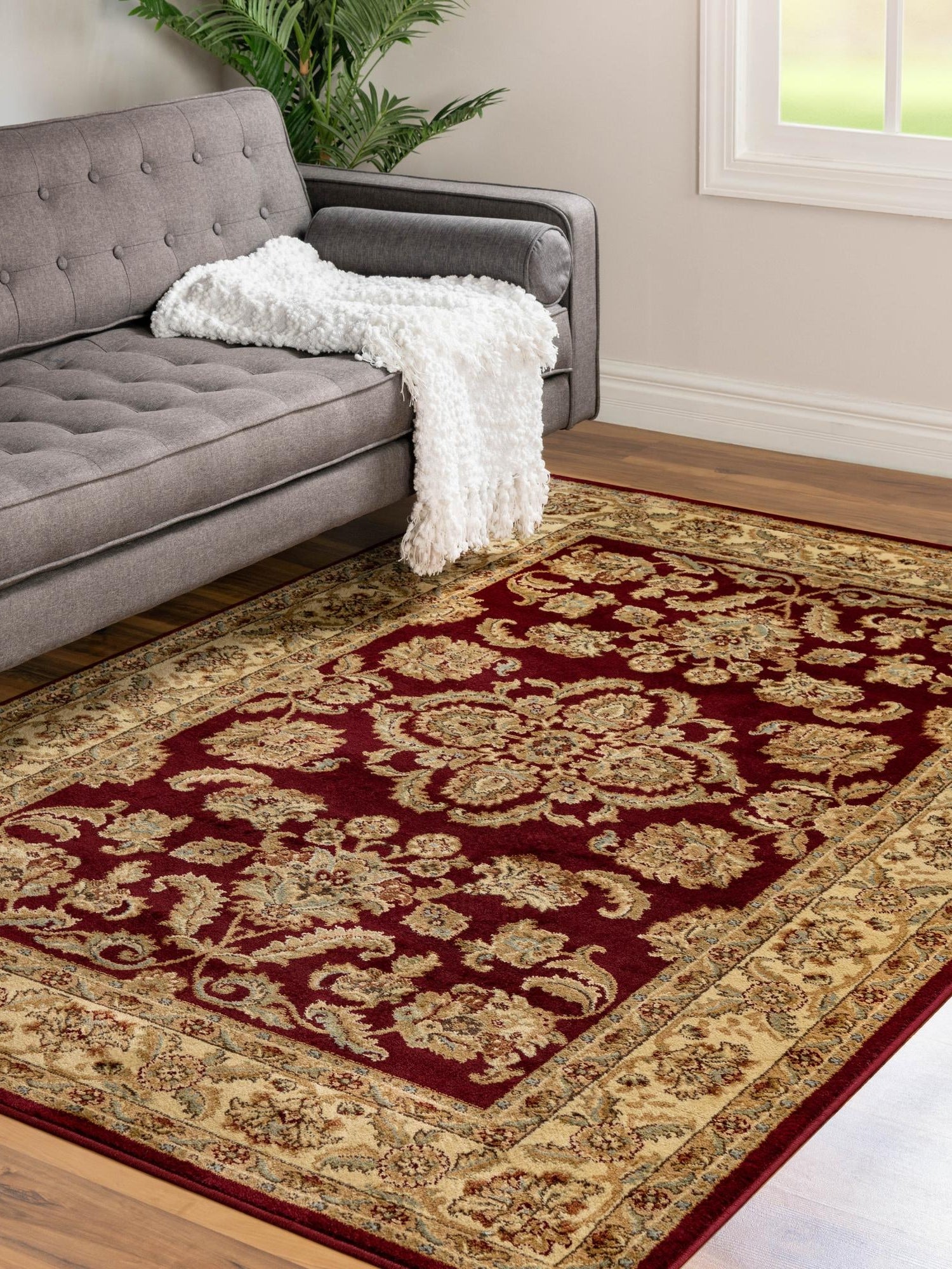 Red 9' x 12' Voyage Rectangle Area Rug