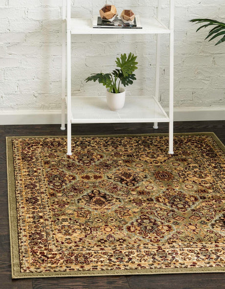 Light Green 4' 1 x 4' 1 Voyage Square Area Rug
