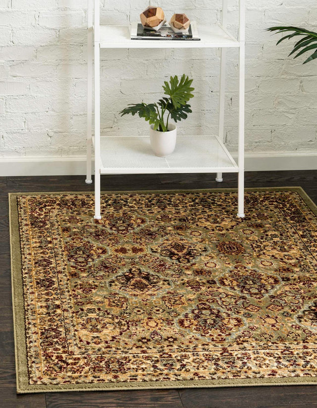 Light Green 4' 1 x 4' 1 Voyage Square Area Rug