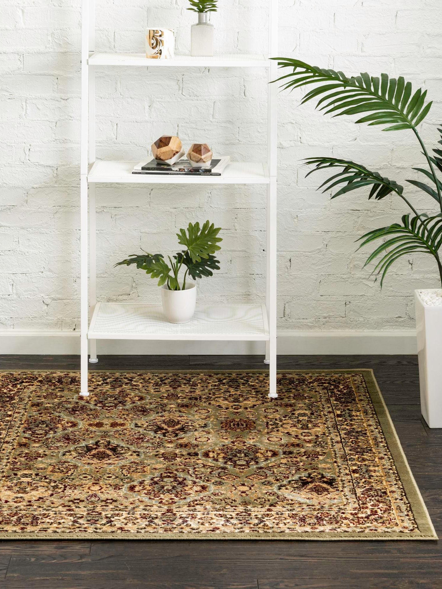 Light Green 4' 1 x 4' 1 Voyage Square Area Rug