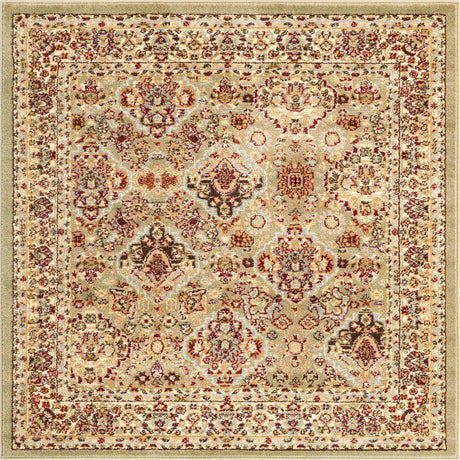 Light Green 4' 1 x 4' 1 Voyage Square Area Rug
