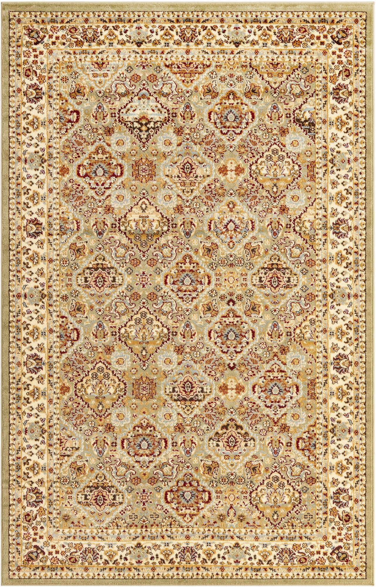 Light Green 5' 3 x 8' Voyage Rectangle Area Rug