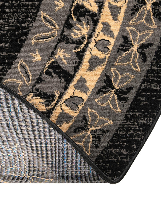 Black 7' 10 x 7' 10 Taftan Round Area Rug