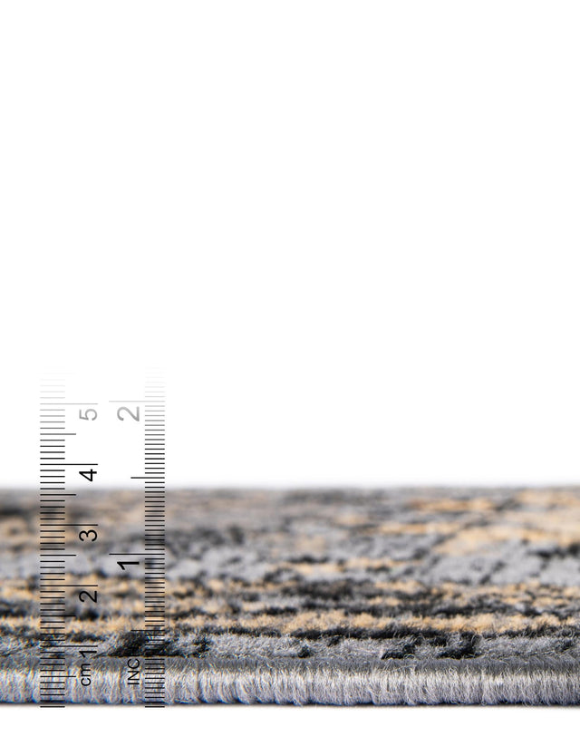 Gray 6' 1 x 9' Taftan Rectangle Area Rug