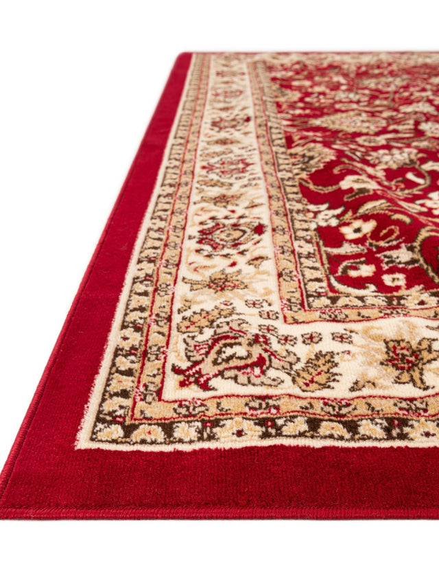 Burgundy 9' x 12' Sialk Hill Rectangle Area Rug 100% Polypropylene Durable Easy Clean Classic Traditional Design Carpet for Interior Design for Sale at Rug Engine