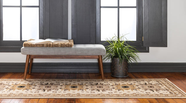 Ivory 3' 1 x 16' 5 Taftan Runner Area Rug