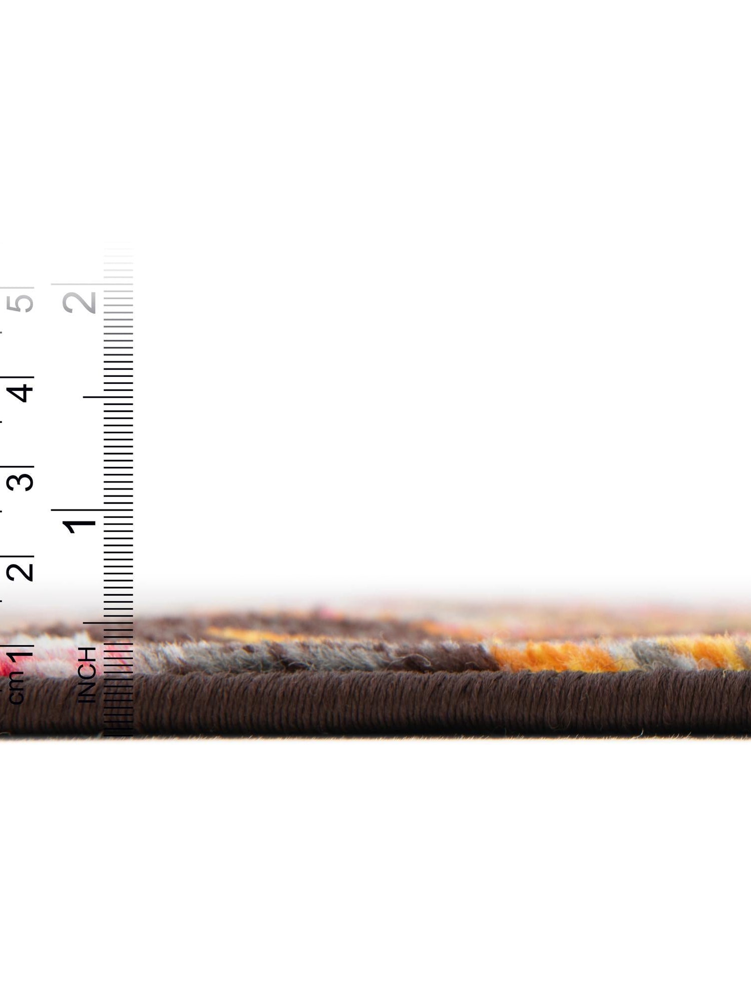 Brown 5' 1 x 8' Estrella Rectangle Area Rug 100% Polypropylene Non-Shedding Stain Resistant Carpet Colorful Modern Abstract Design Easy Clean for Home Decor for Sale at Rug Engine