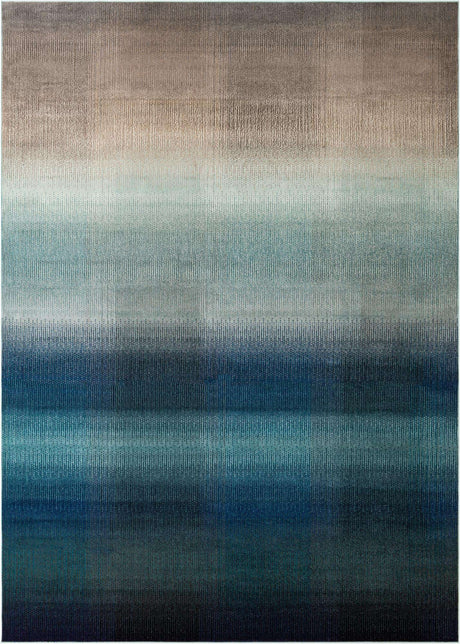 Blue 9' x 12' 2 Estrella Rectangle Area Rug 100% Polypropylene Non-Shedding Stain Resistant Carpet Colorful Modern Abstract Design Easy Clean for Home Decor for Sale at Rug Engine