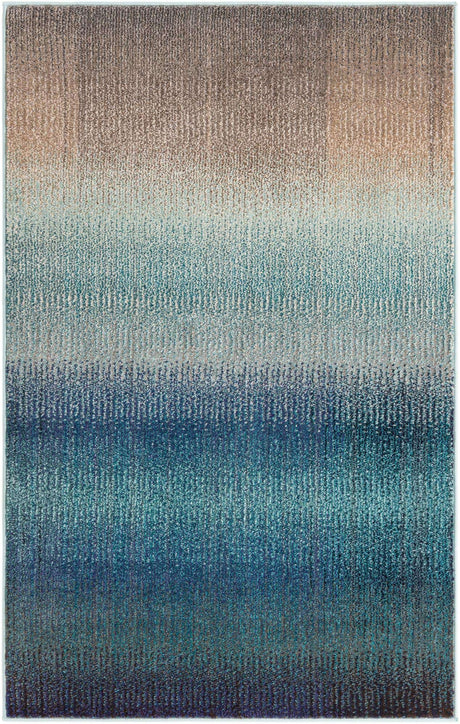 Blue 3' 3 x 5' 3 Estrella Rectangle Area Rug 100% Polypropylene Non-Shedding Stain Resistant Carpet Colorful Modern Abstract Design Easy Clean for Home Decor for Sale at Rug Engine