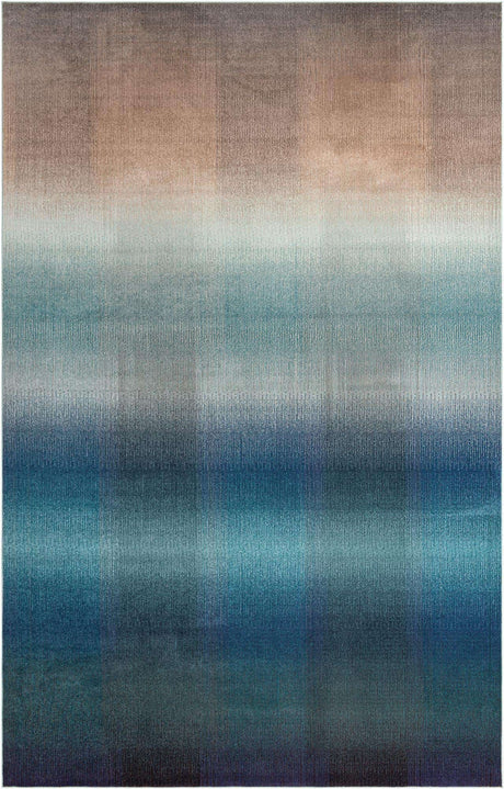 Blue 10' 6 x 16' 5 Estrella Rectangle Area Rug 100% Polypropylene Non-Shedding Stain Resistant Carpet Colorful Modern Abstract Design Easy Clean for Home Decor for Sale at Rug Engine