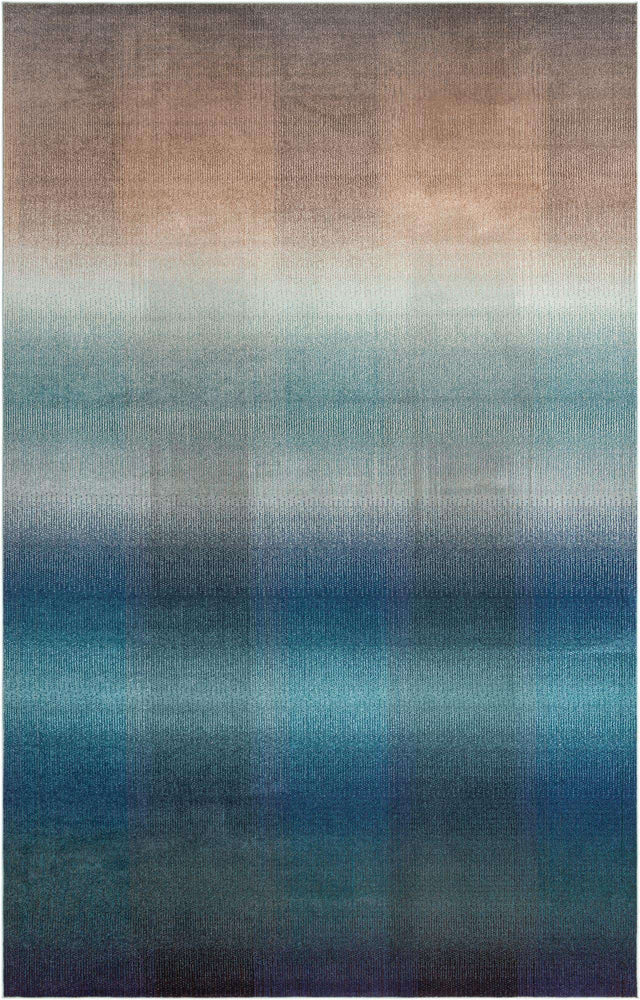 Blue 10' 6 x 16' 5 Estrella Rectangle Area Rug 100% Polypropylene Non-Shedding Stain Resistant Carpet Colorful Modern Abstract Design Easy Clean for Home Decor for Sale at Rug Engine